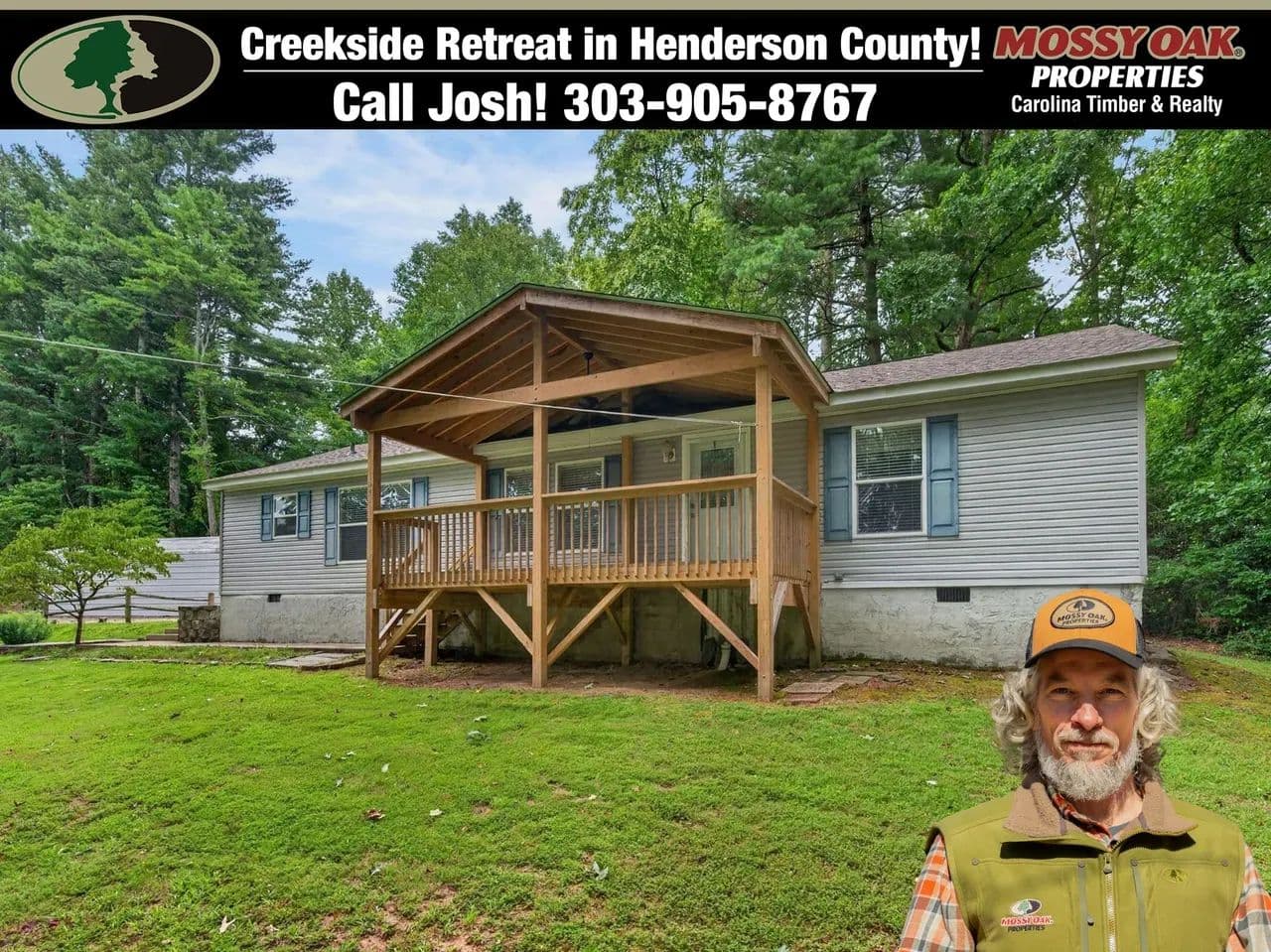 Serene Creekside Retreat on 1.7+/- Private Acres in Hendersonville - Hendersonville, North Carolina, 28792