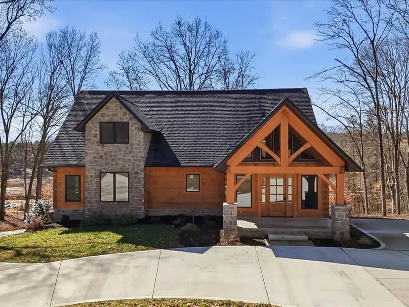 New Construction in Rutledge: Rustic Craftsman with Timber Frame Accents