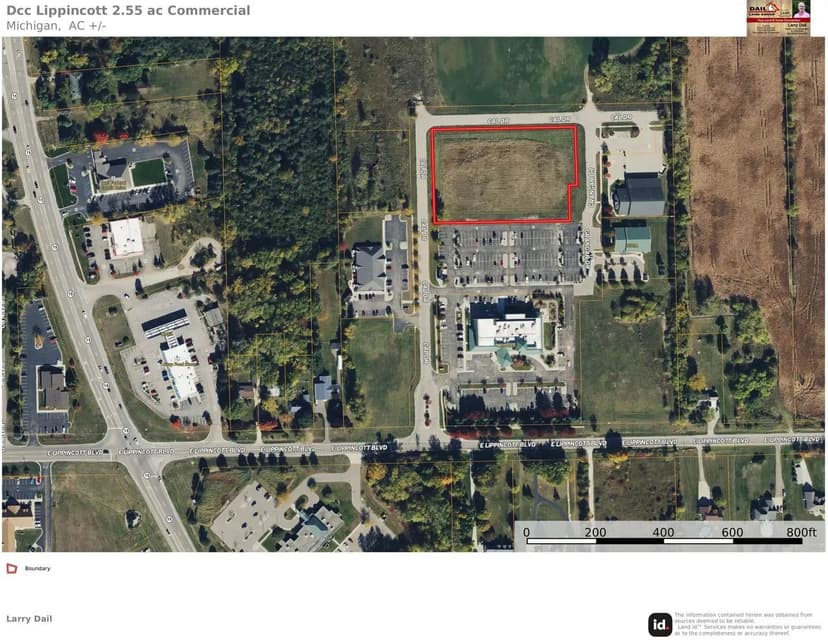 Commercial Lot, 2.55 acre vacant in Commerce Park of Davison
