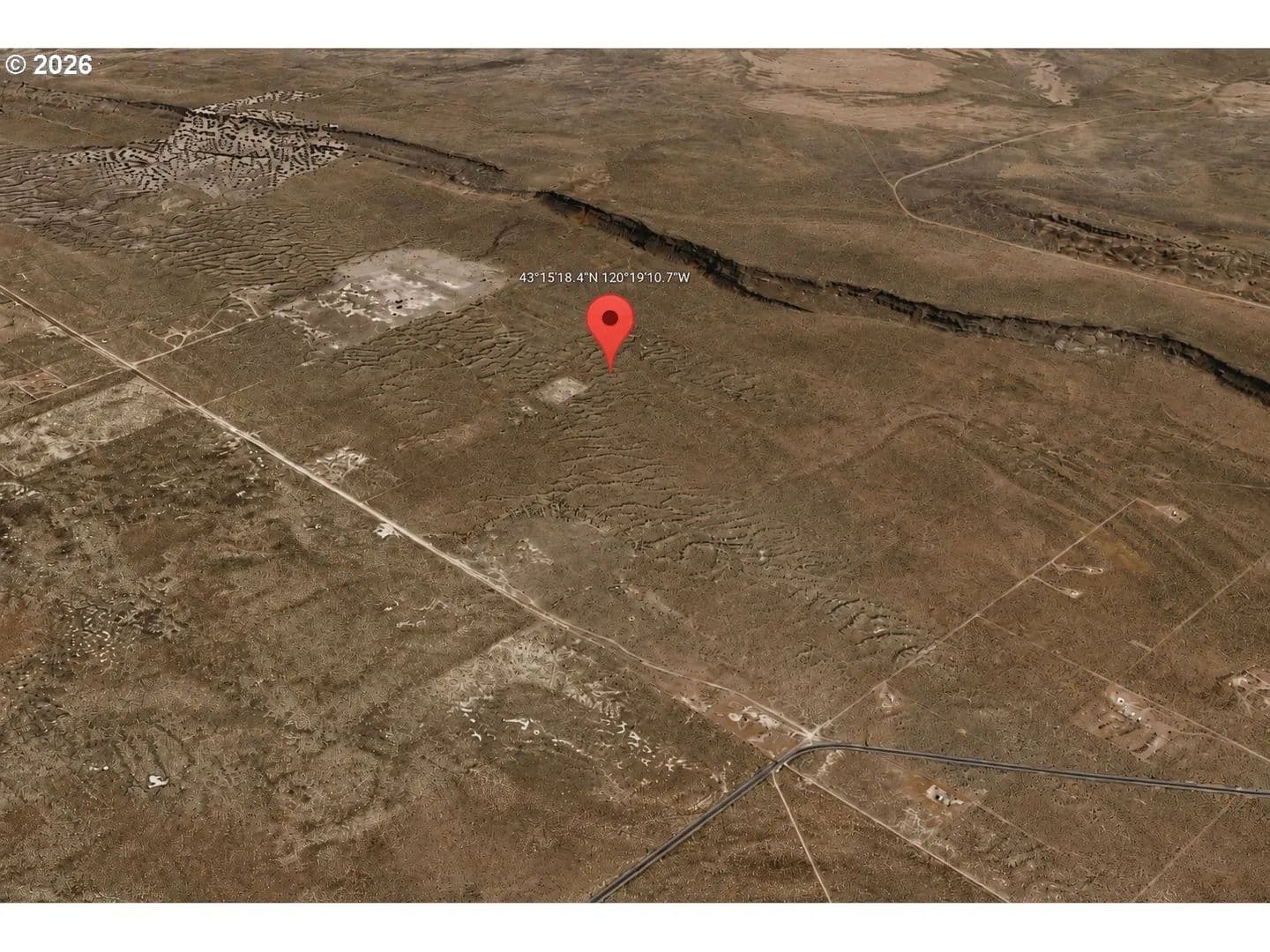 Property from Buffalo Wells RD - KW - Christmas Valley, Oregon, 97641