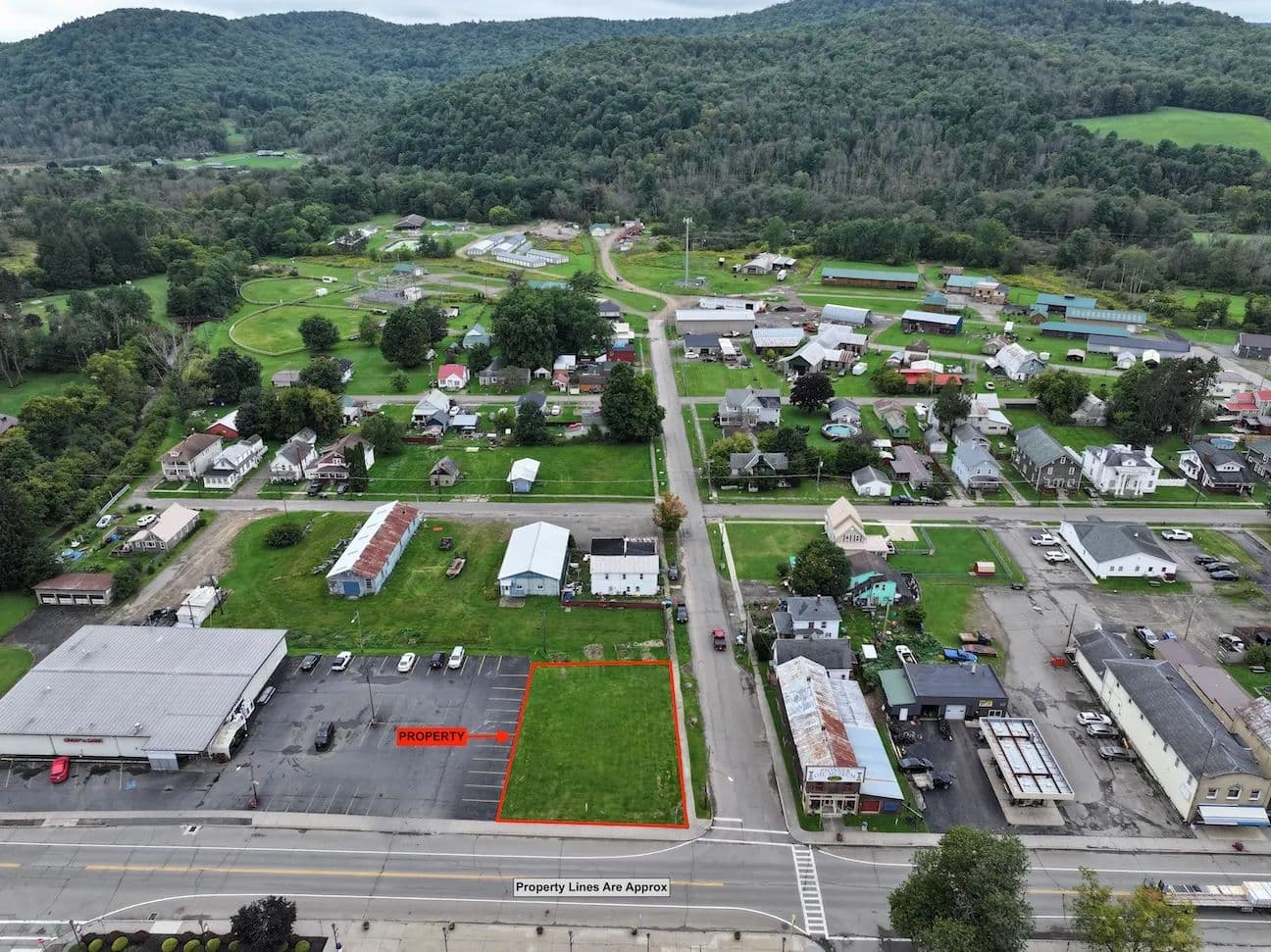 Building Site with Public Utilities Available in Bolivar NY 421 Main St - Bolivar, New York, 14715