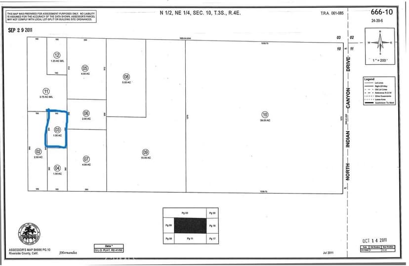 Property from 0 Dillion/Indian Canyon Dr - KW