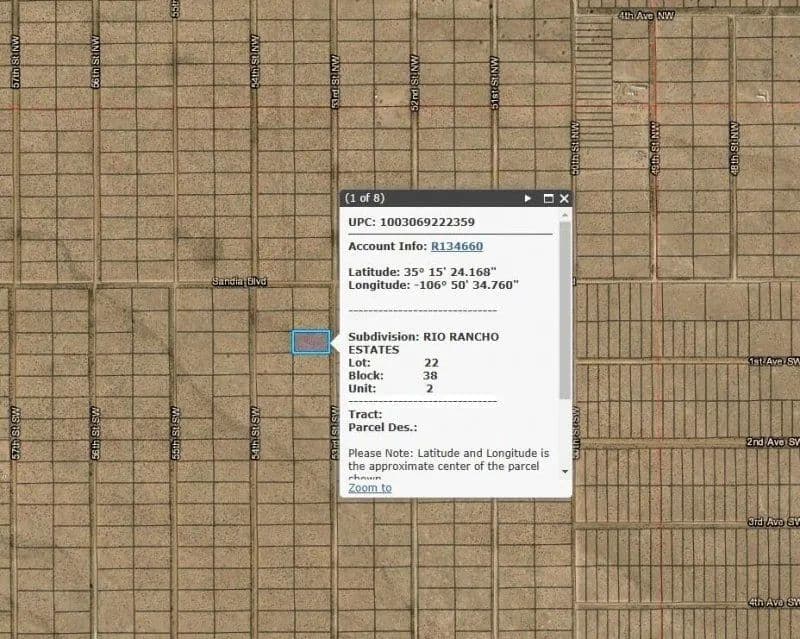 Land -Single Family Acreage in Rio Rancho - Rio Rancho, New Mexico, 87144