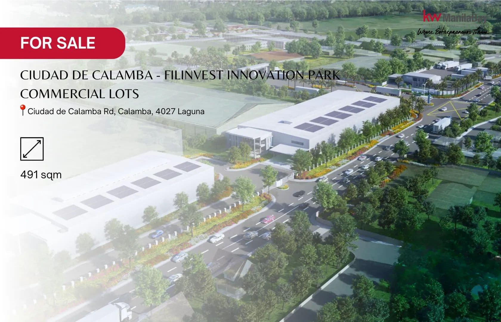 491 sqm Prime Commercial Lot at Ciudad De Calamba - Philippines