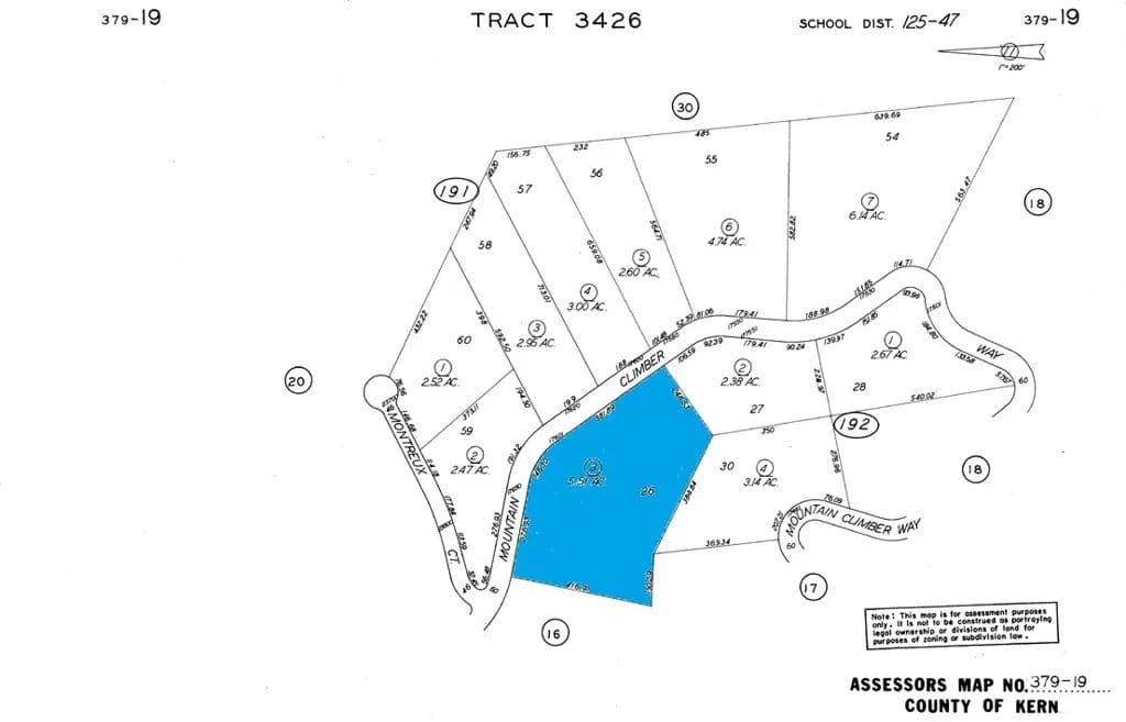 5 Acres of Land for Sale in Tehachapi, CA - Tehachapi, California, 93561