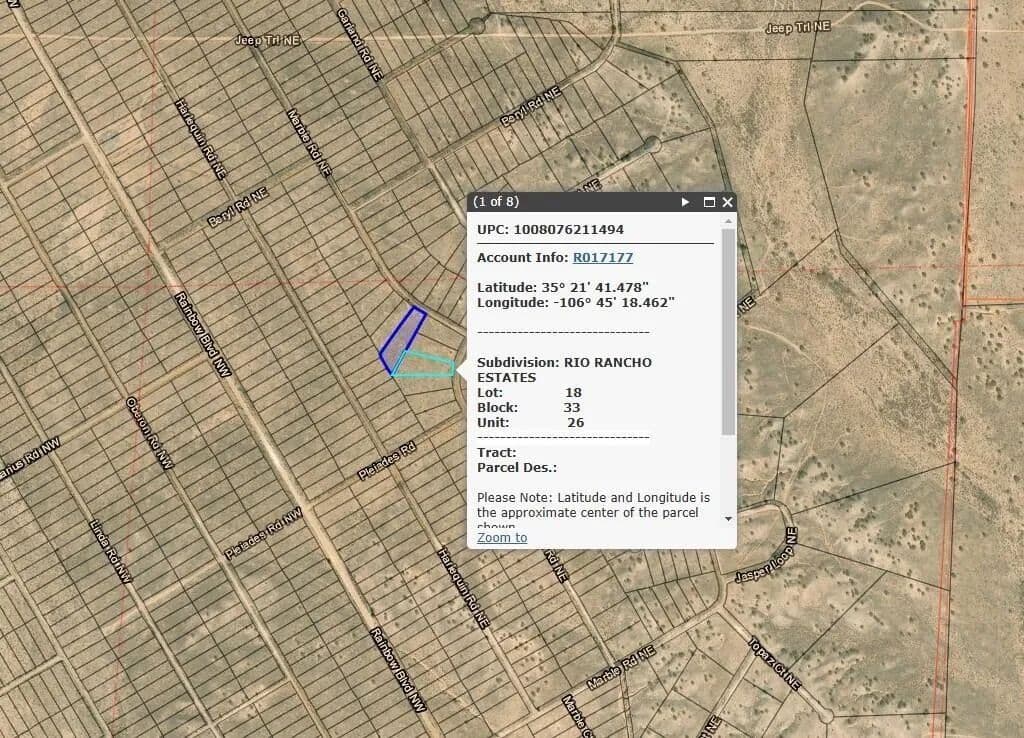 Land -Single Family Acreage in Rio Rancho - Rio Rancho, New Mexico, 87144