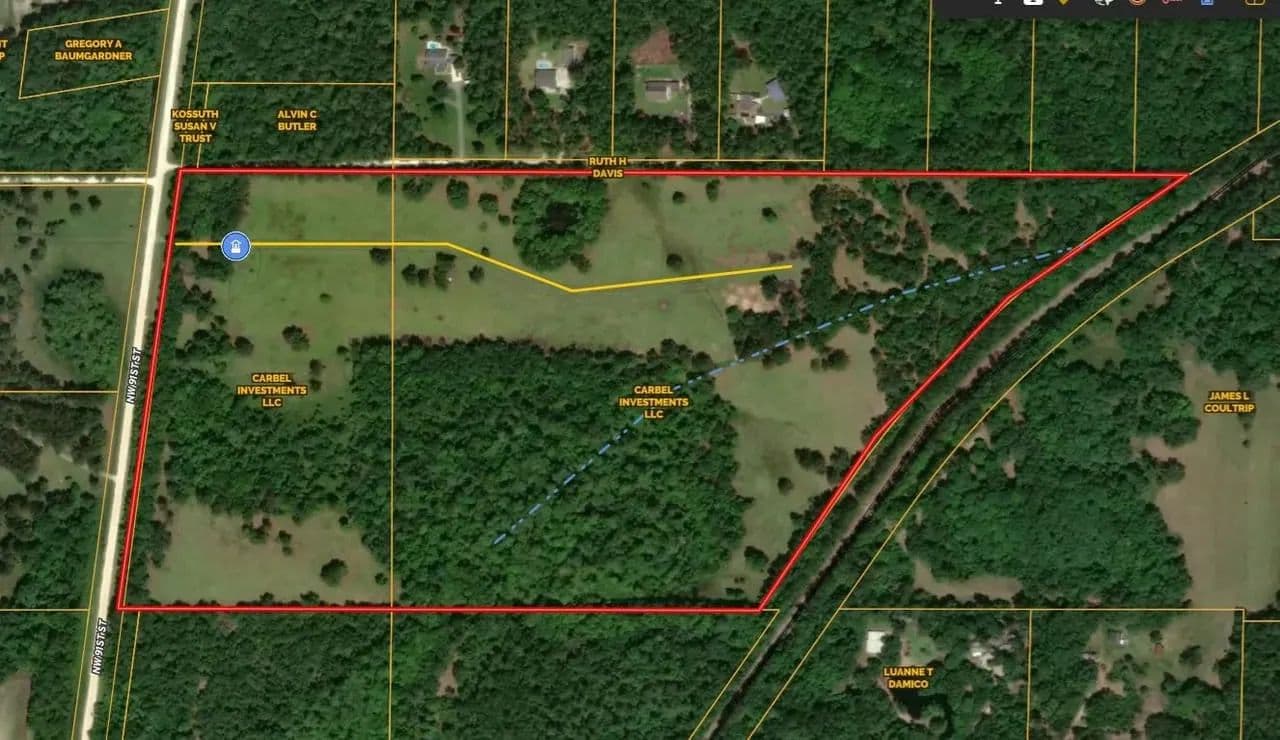 75.9 Acres for Sale Alachua, FL - Alachua, Florida, 32615