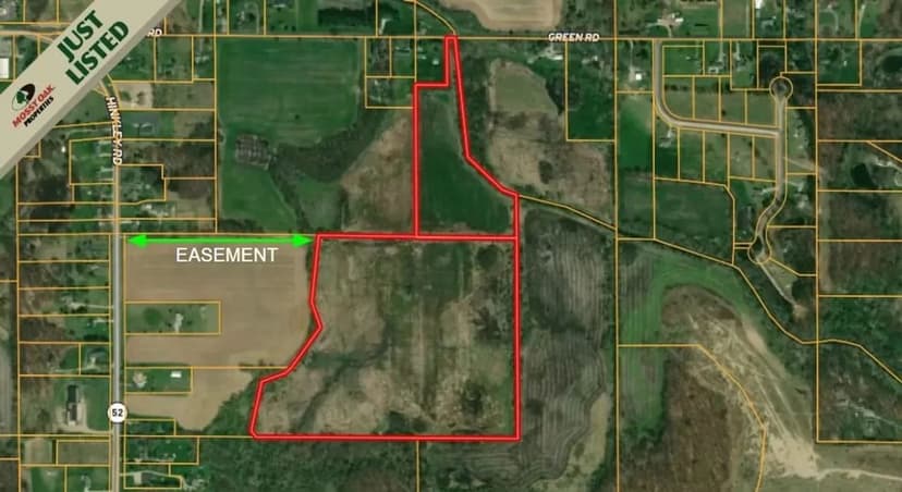 55.95+/- ACRES/INGHAM COUNTY/RECREATIONAL LAND