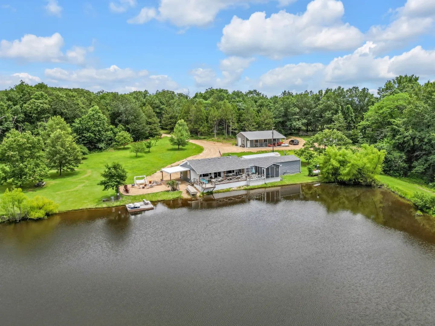 Lakefront Retreat: 53± Acres with Cabin, Trails, & Income Potential - Gasconade County - Owensville, Missouri, 65066