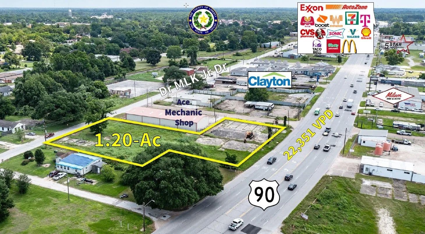 Property from 915 Highway 90 - KW - Liberty, Texas, 77575