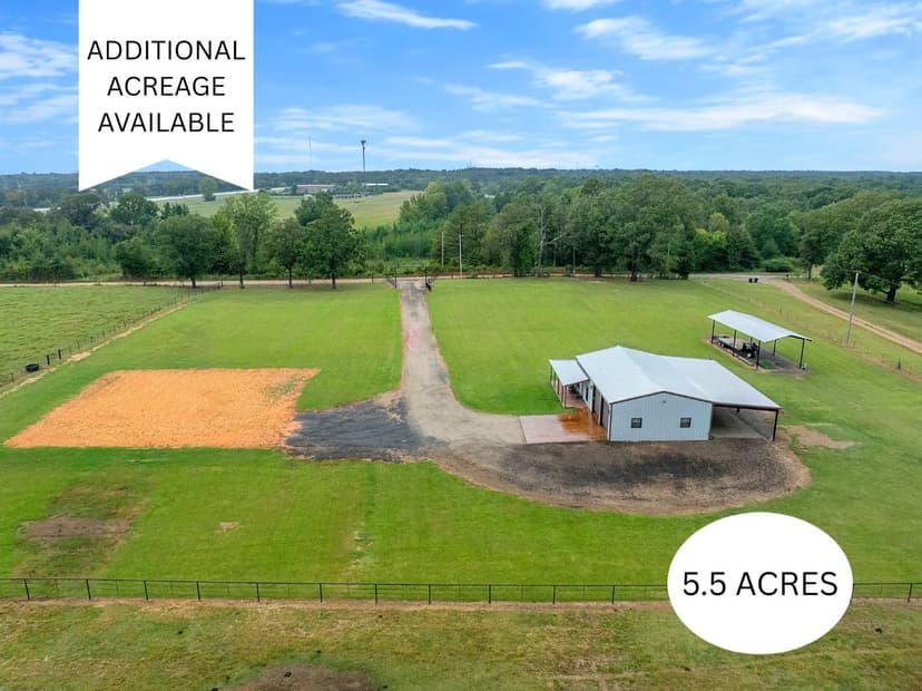 5.5 Acres with Barndominium
