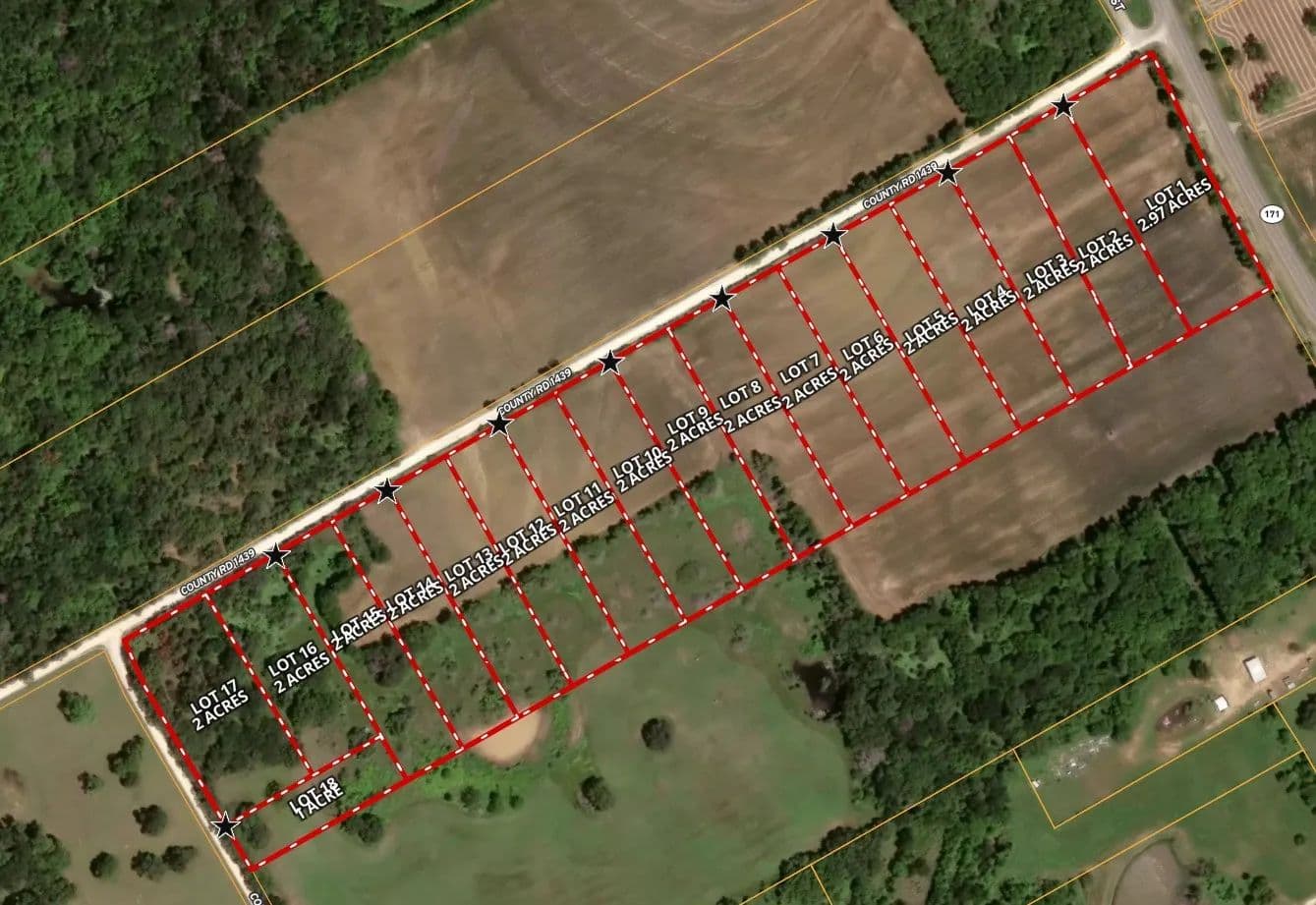 Property from Lot 6 HCR 1439 - KW - Covington, Texas, 76636
