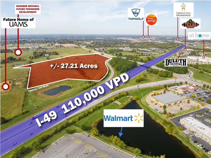 Property from 27.21 AC W Pleasant Grove Road #Lot 1 - KW