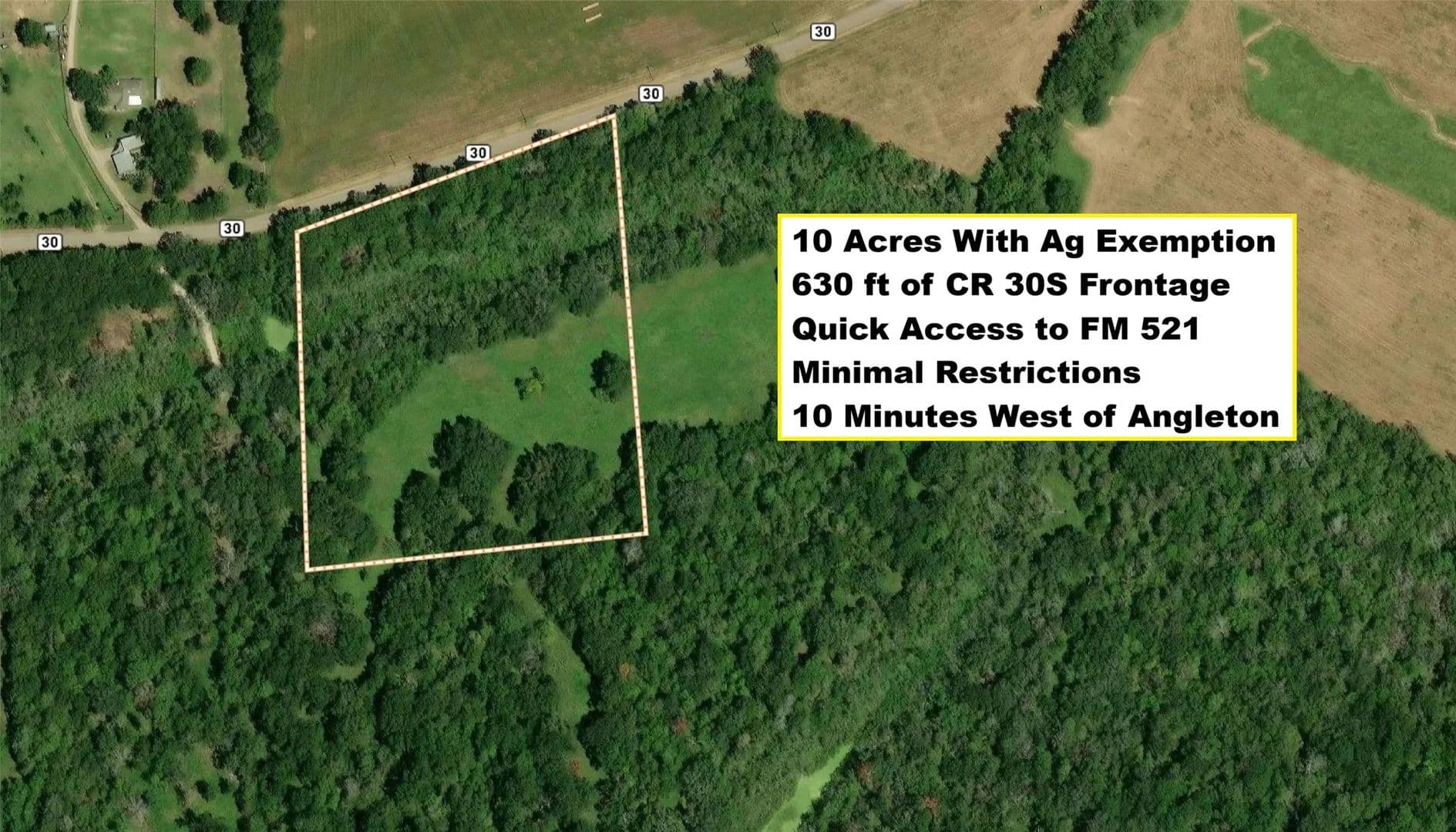 10 Acres of Land for Sale in Angleton, TX - Angleton, Texas, 77515