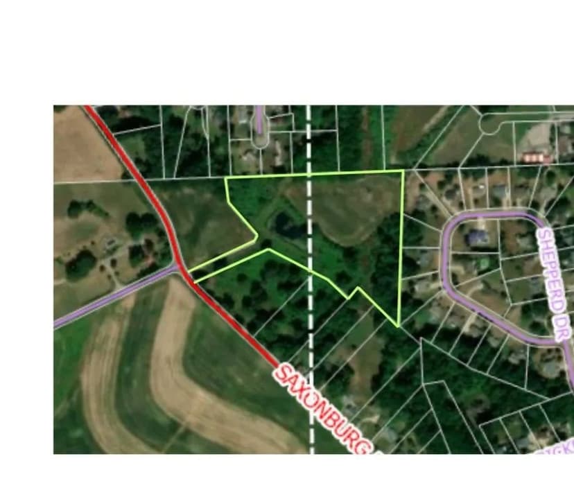 Property from Parcel A Saxonburg Rd - KW