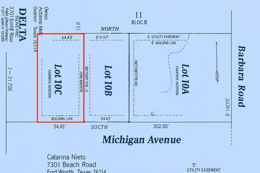 Property from Lot 10C Michigan Avenue - KW