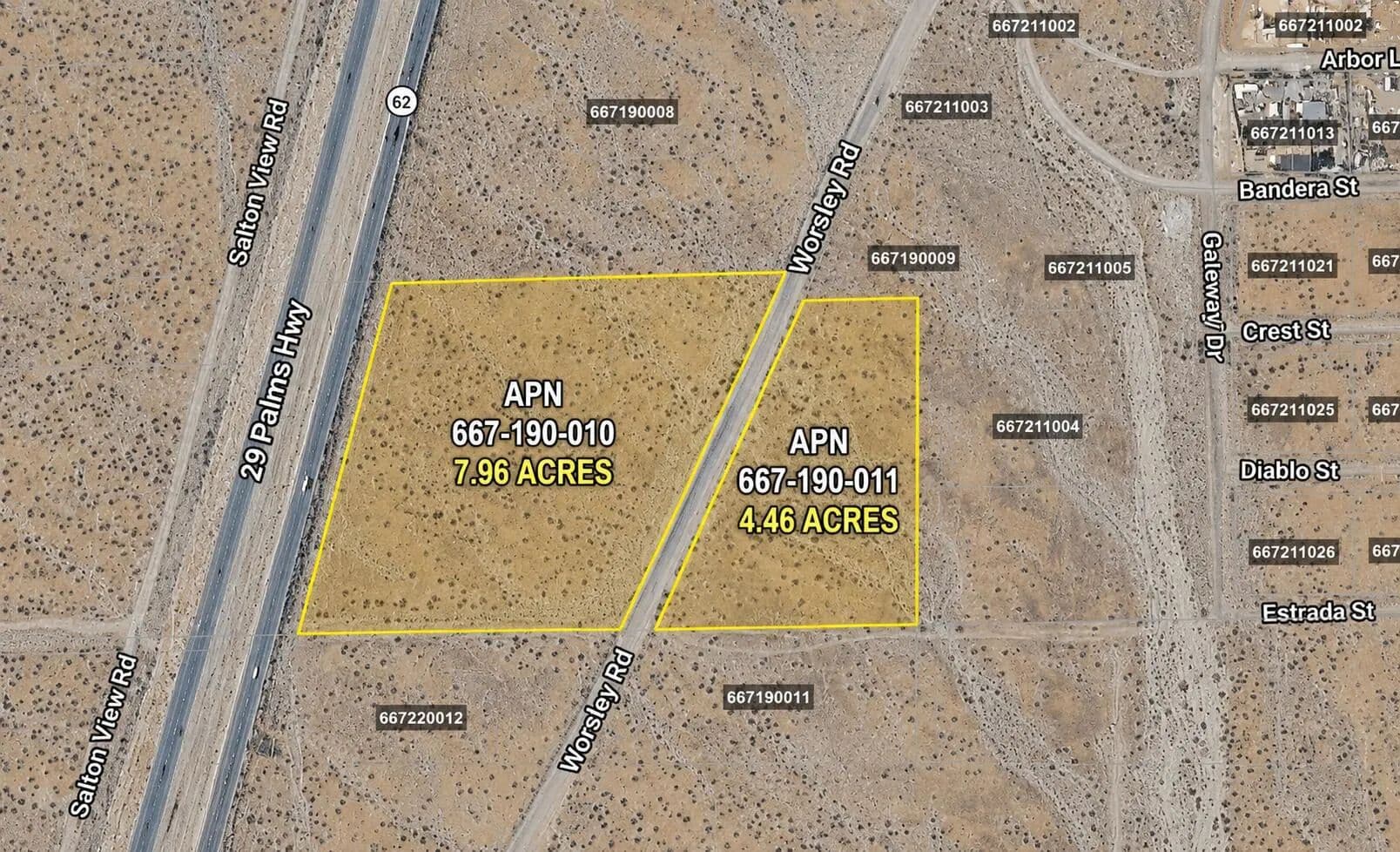 Property from Apn 667-190-010 & 667-190-011 - KW - Desert Hot Springs, California, 92240