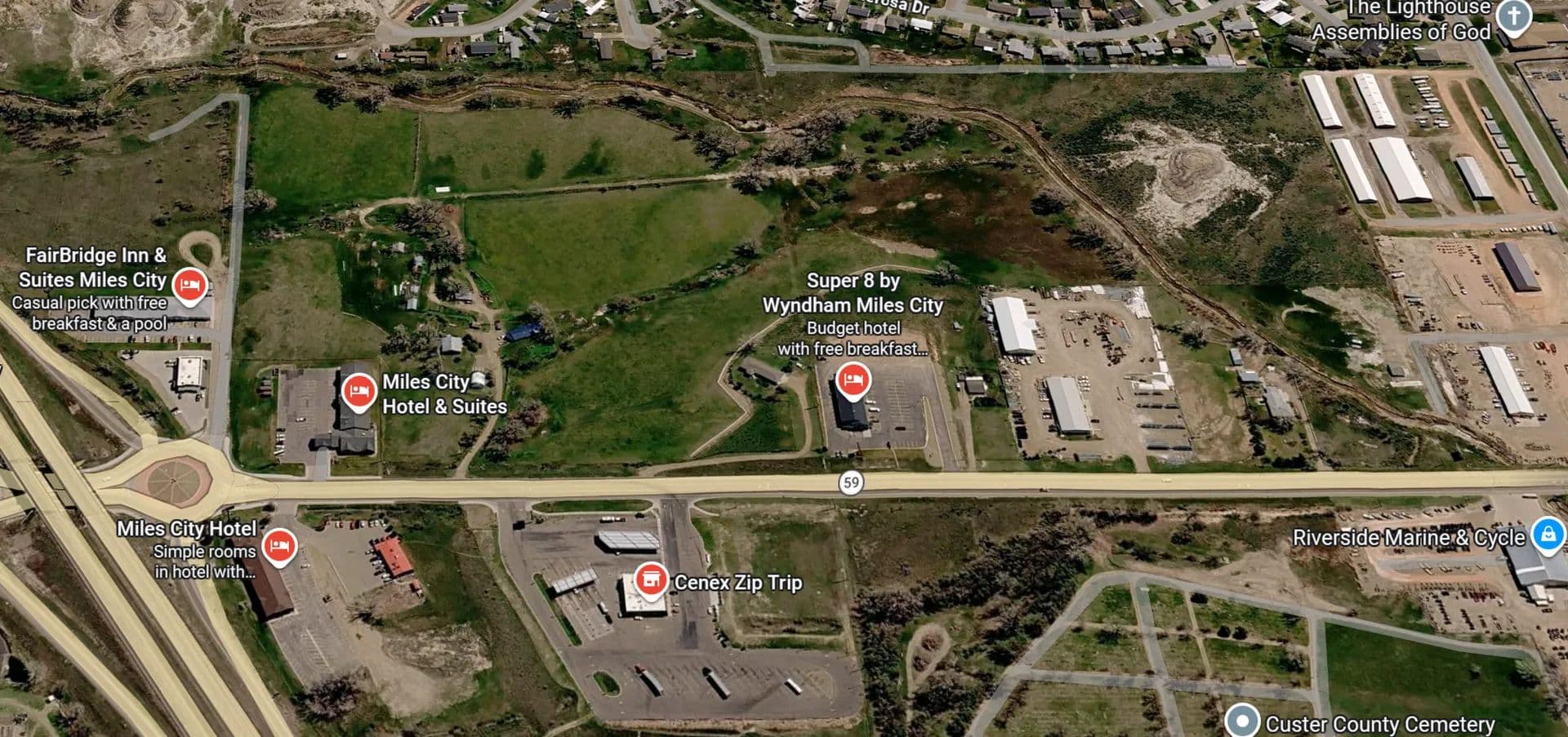 Land -Agricultural (Not Zoned) in Miles City - Miles City, Montana, 59301