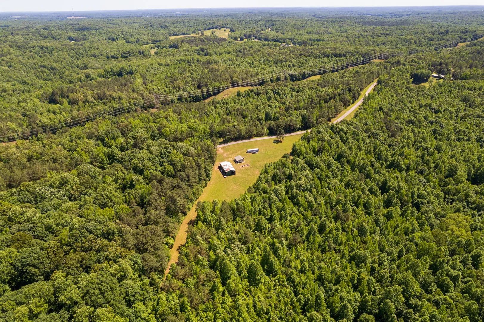 92± Acre Tennessee Hunting Property with Cabin & Barn - Cedar Grove, Tennessee, 38321