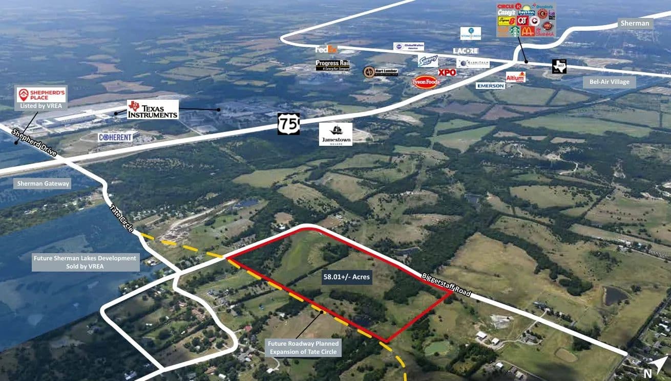 58+/- Acres | Investment Tract | Sherman, TX ETJ - Texas, 75090