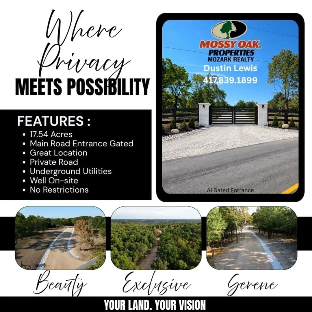 WHERE PRIVACY MEETS POSSIBILITY! - Walnut Shade, Missouri, 65771