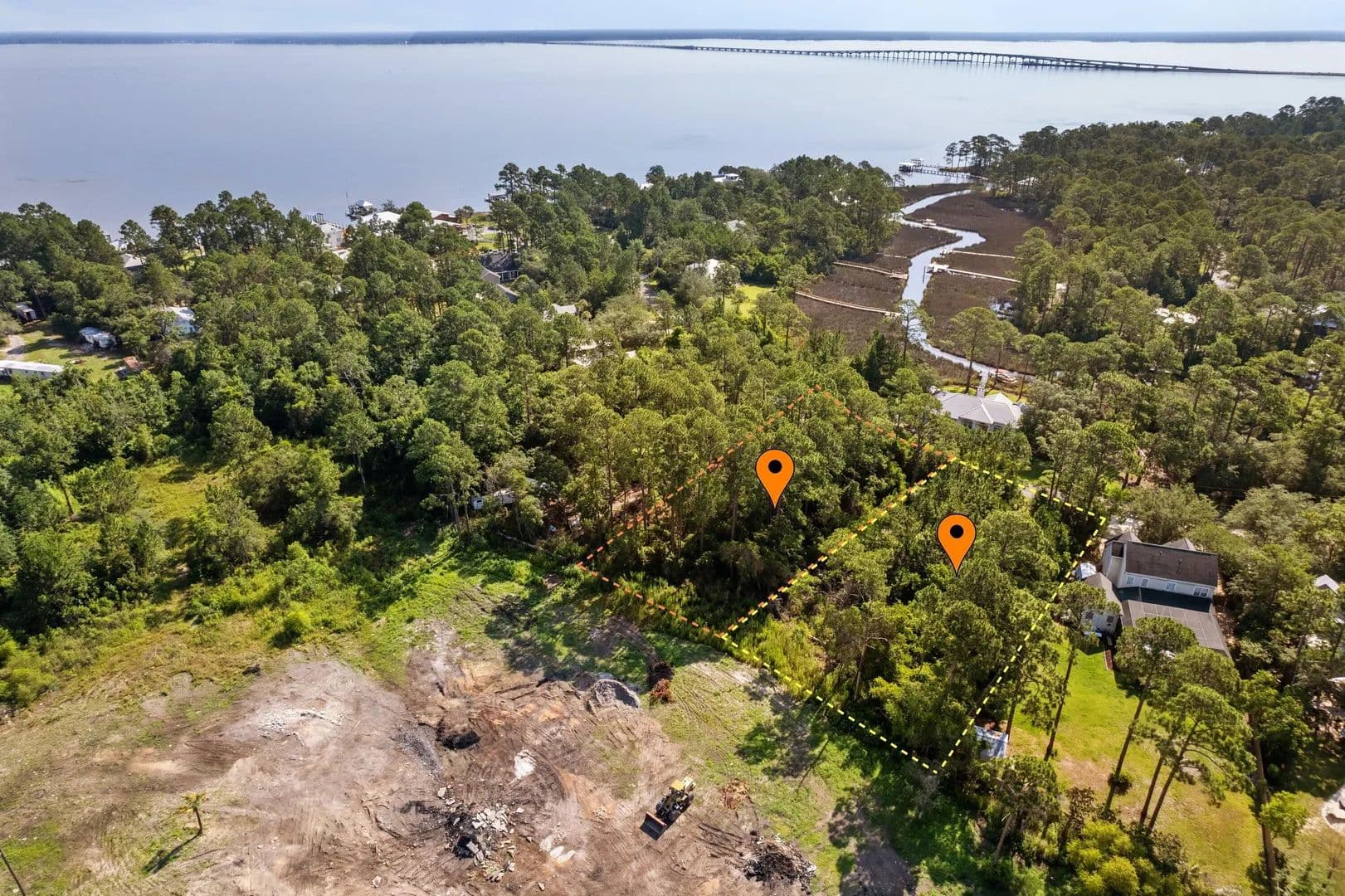 Property from Lot 6 & 7 Pisces Drive - KW - Santa Rosa Beach, Florida, 32459