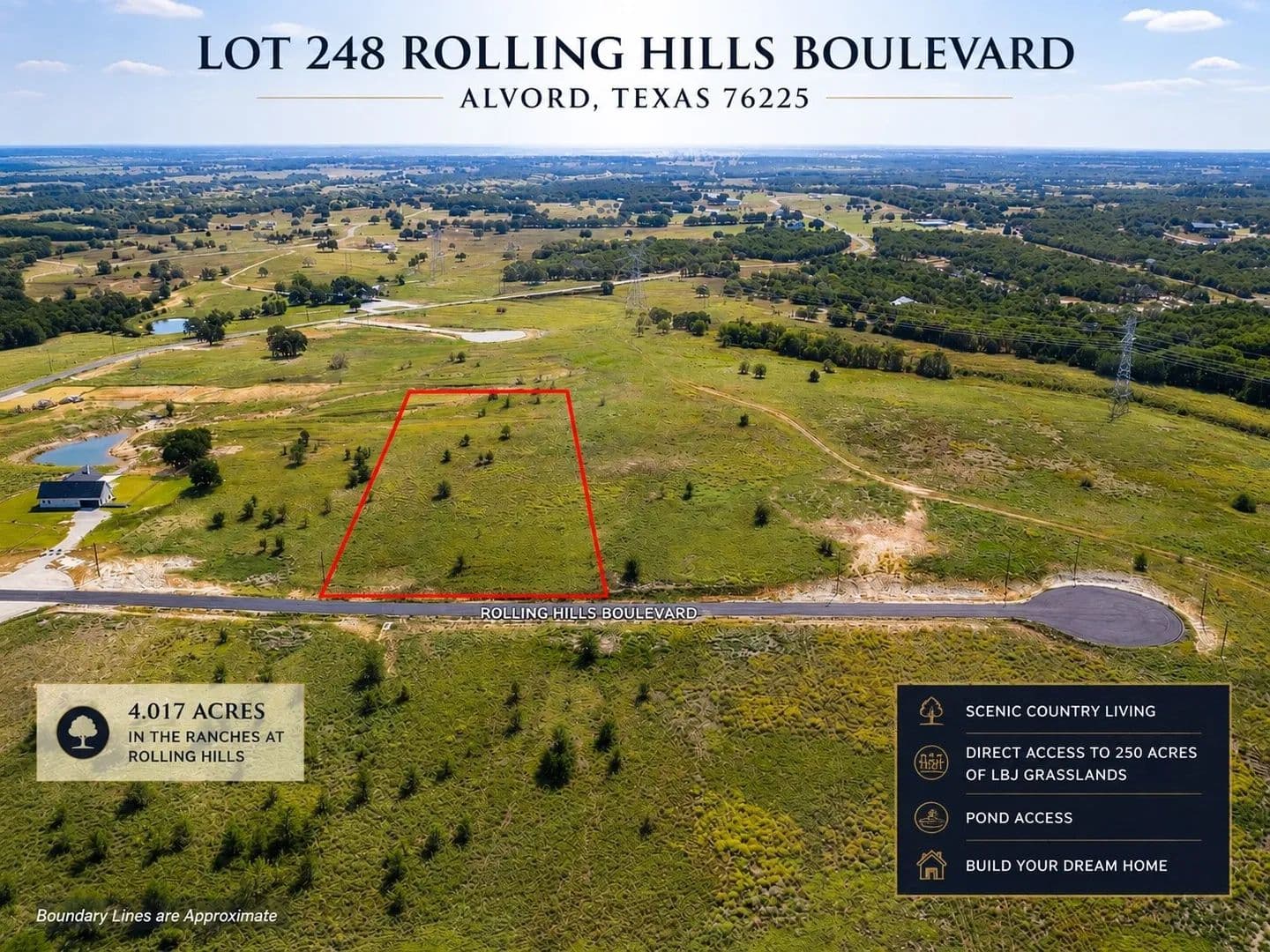 4.02 Acres of Land for Sale in Alvord, TX - Alvord, Texas, 76225