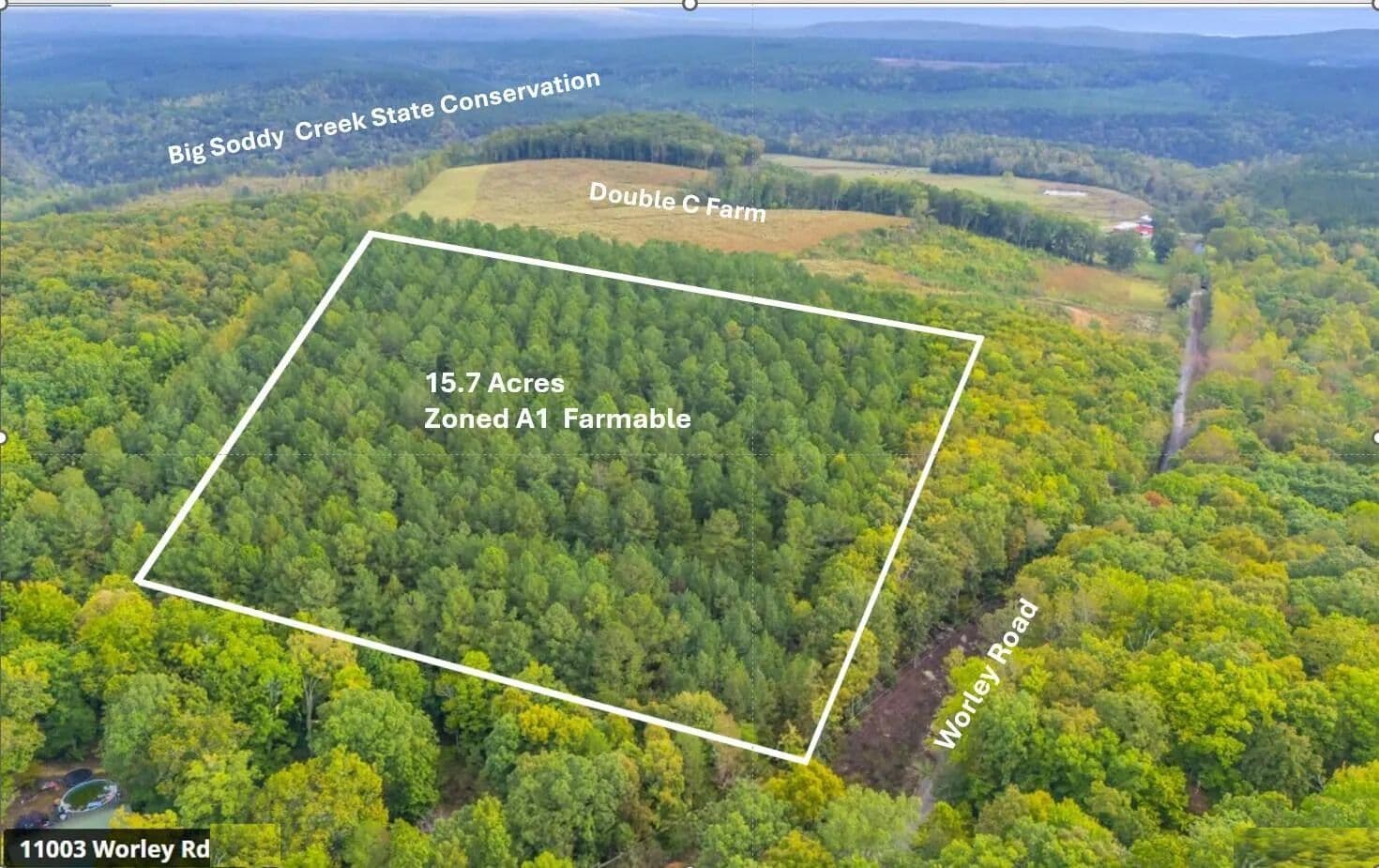 15.7 Acres of Land for Sale in Soddy Daisy, TN - Soddy Daisy, Tennessee, 37379