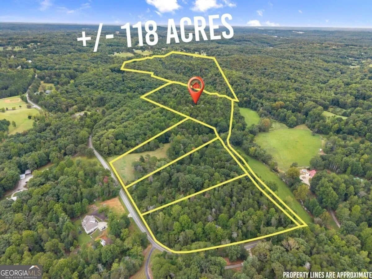118.44 Acres of Land for Sale in Murrayville, GA - Murrayville, Georgia, 30564