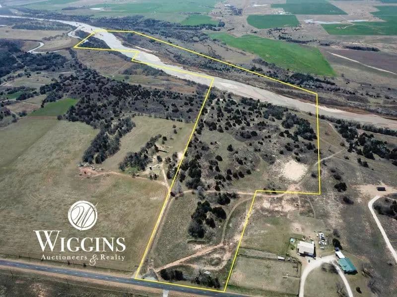 4/29 - 134 .6 +/- Acres of Prime Cimarron River Hunting & Recreational Land (Offered in 3 Tracts, each w/ Cimarron River Frontage) | Dover Area, Kingfisher Co., OK