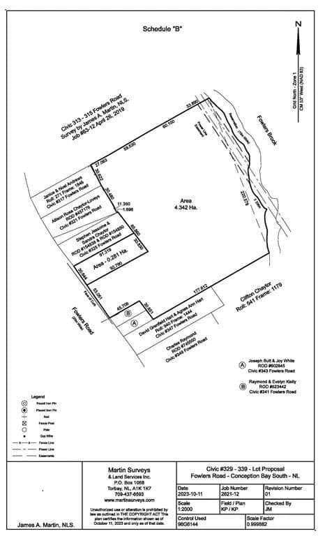 Land for Sale in Conception Bay South, 333-339 Fowlers Road - land for sale