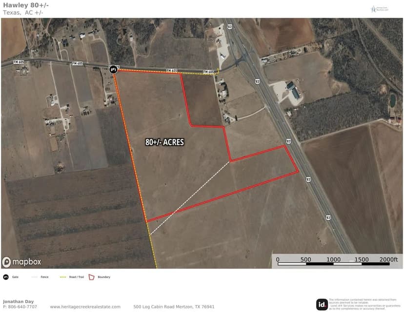 80± Acres for Sale with Highway 83 Frontage Near Abilene