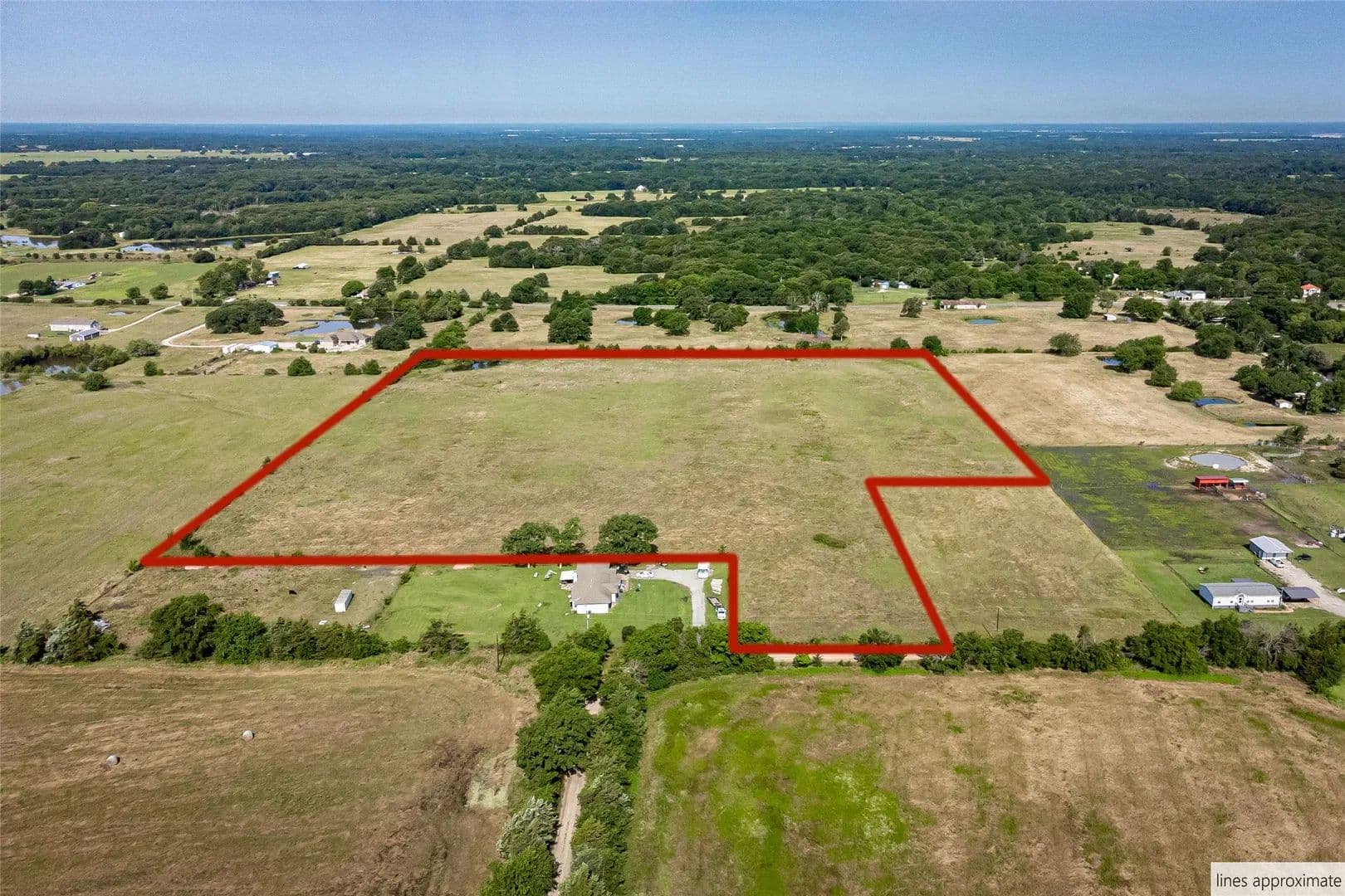 Property from 1401 County Road 2230 - KW - Ivanhoe, Texas, 75447