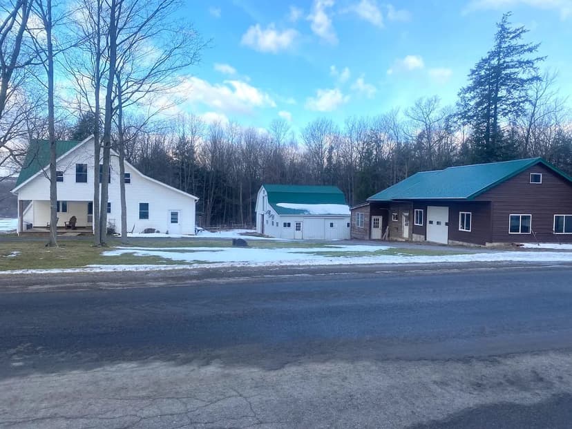Amish Built Home with Barn and Workshop on 1.7 acres in Centerville NY 10353 Rogers Rd