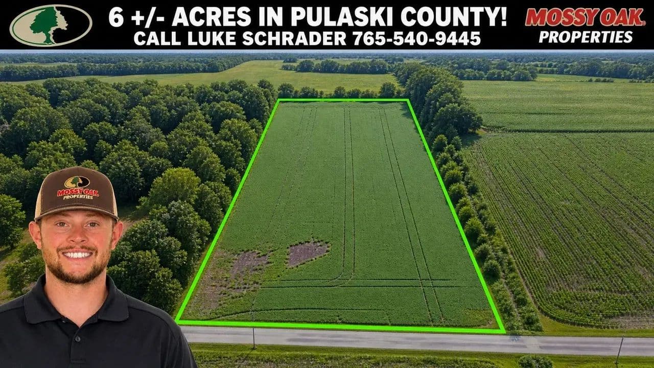 6.34 +/- Acre Build Lot - Pulaski County, IN - Medaryville, Indiana, 47957