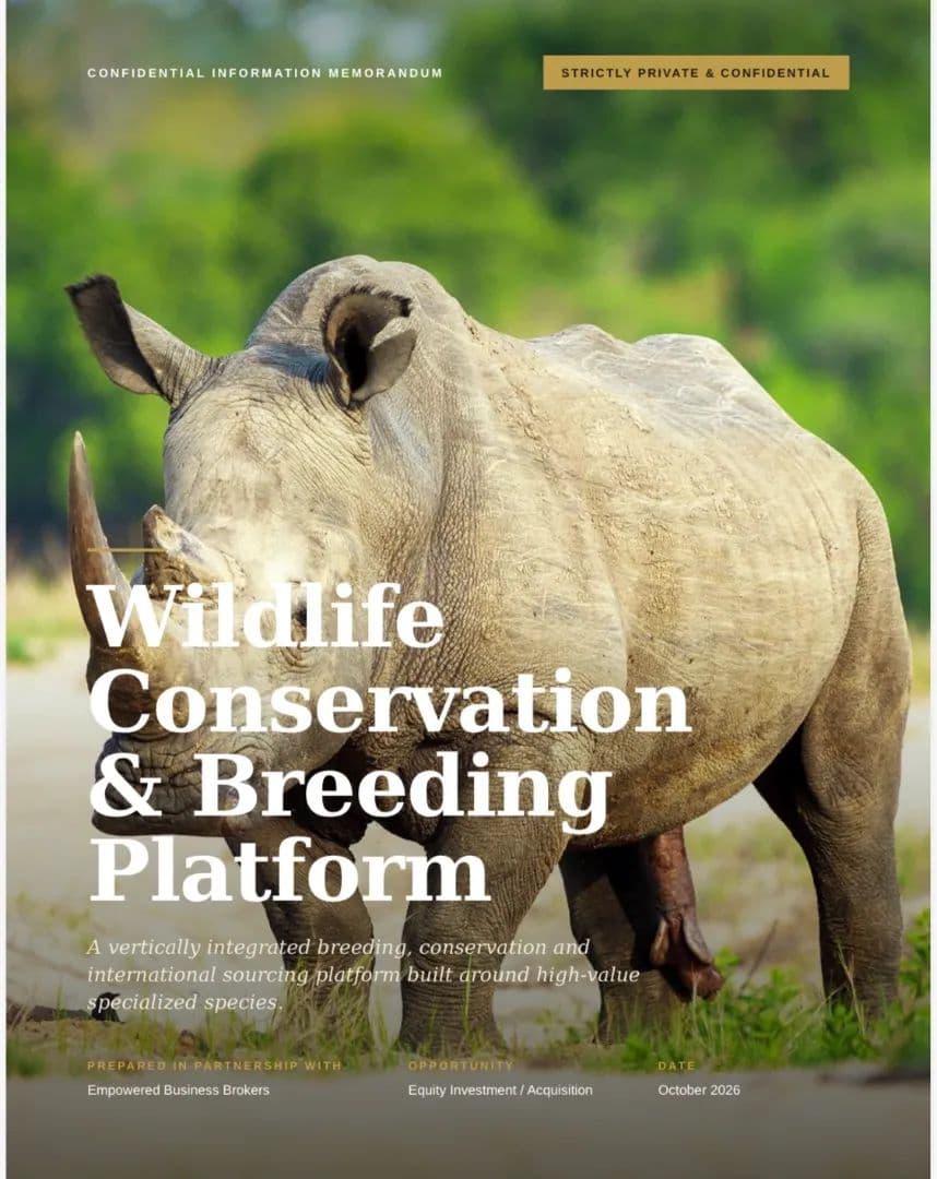 An Exclusive Conservation Business with International Reach - Texas,