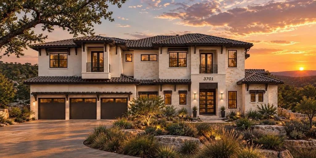 New Estate Home to Be Built on 6 Acres - Bee Creek Lakeside - Spicewood, TX - Spicewood, Texas, 78669