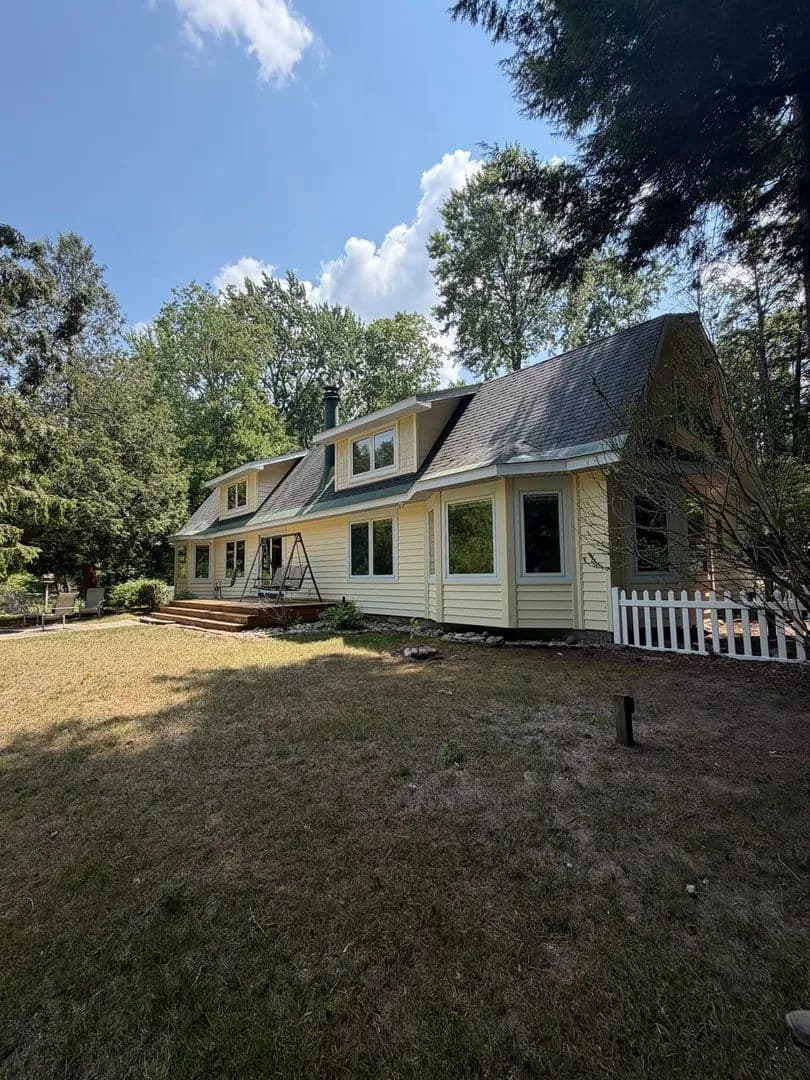 22 acres w/ Home on the Little Manistee River, 9670 S. County Line Rd, Manistee MI - Manistee, Michigan, 49660