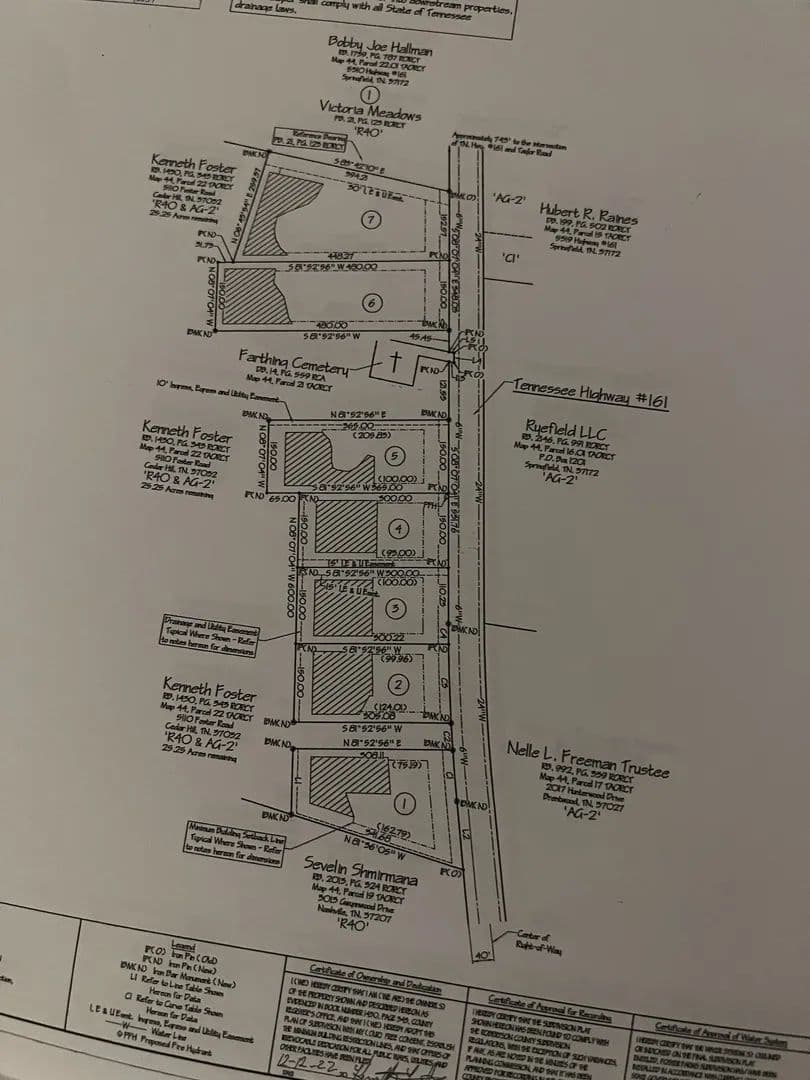 Land -Single Family Acreage in Springfield - Springfield, Tennessee, 37172