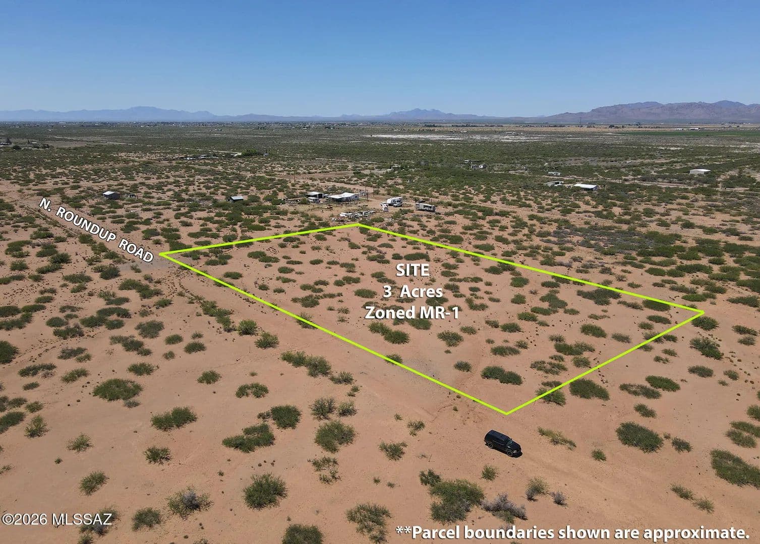 Property from 3 Acres N Roundup Road #442 - KW - Willcox, Arizona, 85643