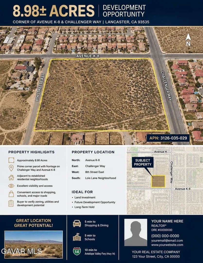 Vacant Land in Lancaster - Lancaster, California, 93535