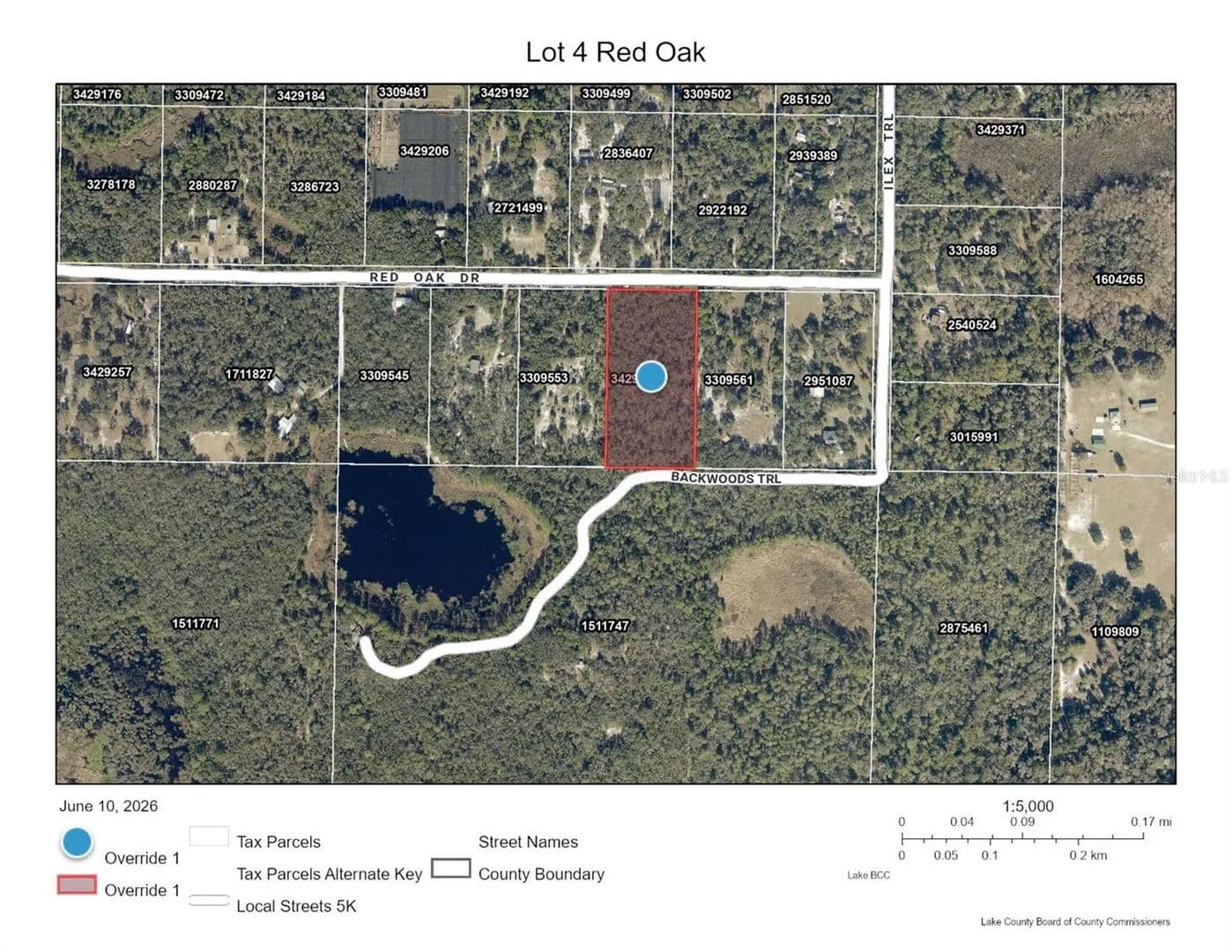 Property from LOT 4 RED OAK DRIVE - KW - Eustis, Florida, 32736