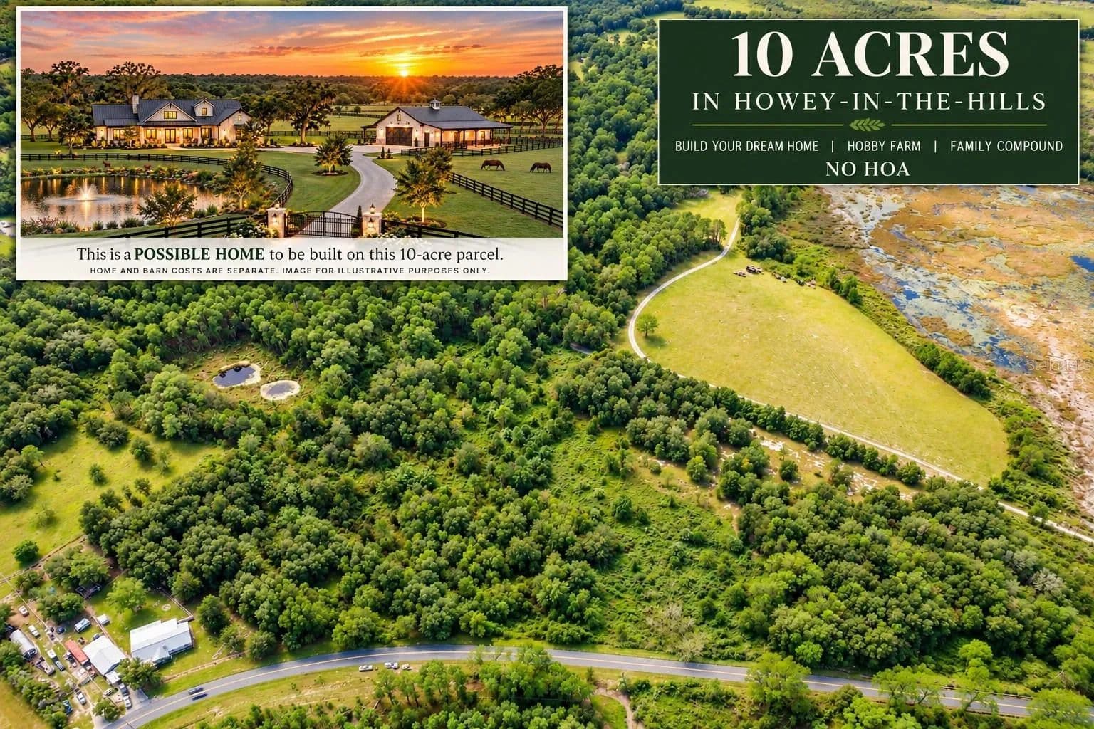 10 Acres of Land for Sale in HOWEY IN THE HILLS, FL - Howey In The Hills, Florida, 34737