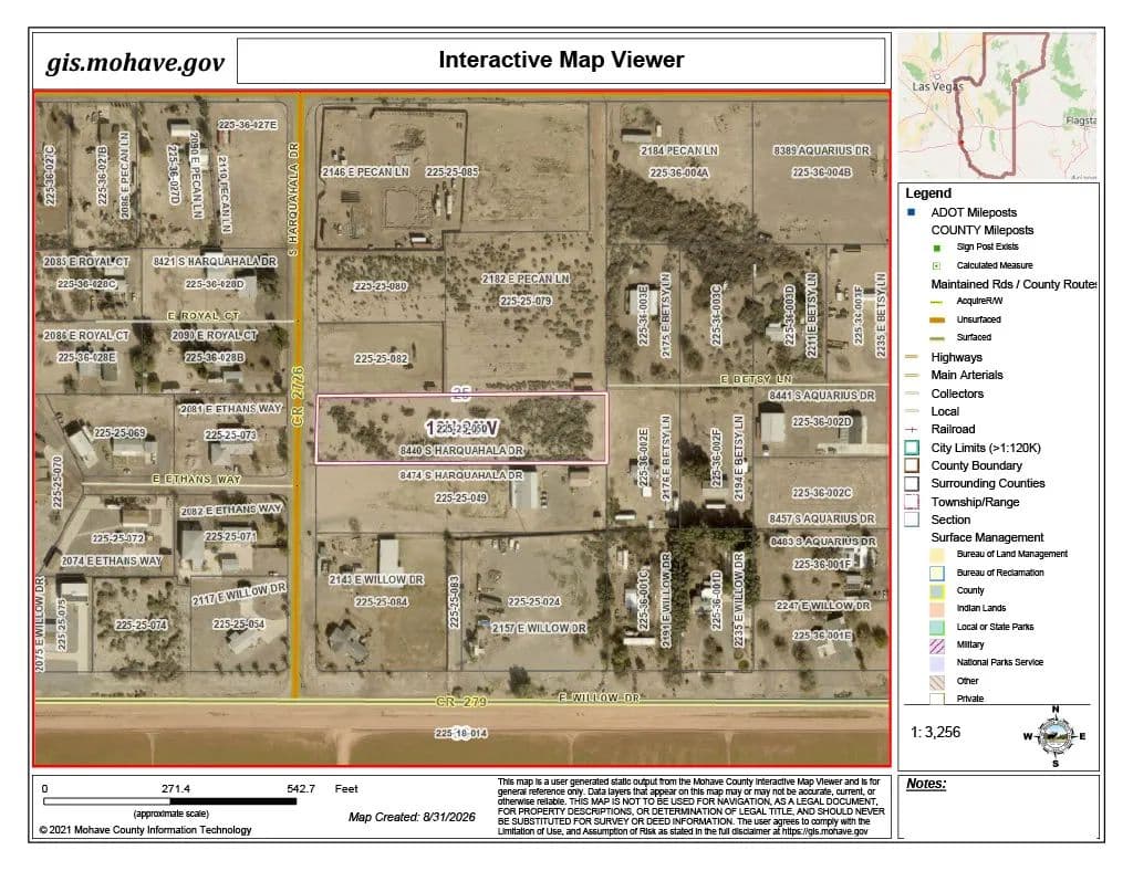 Vacant Land in Mohave Valley - Mohave Valley, Arizona, 86440