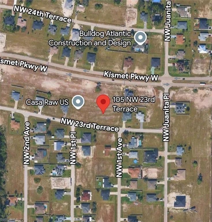 Property from 105 NW 23rd TER - KW - Cape Coral, Florida, 33993