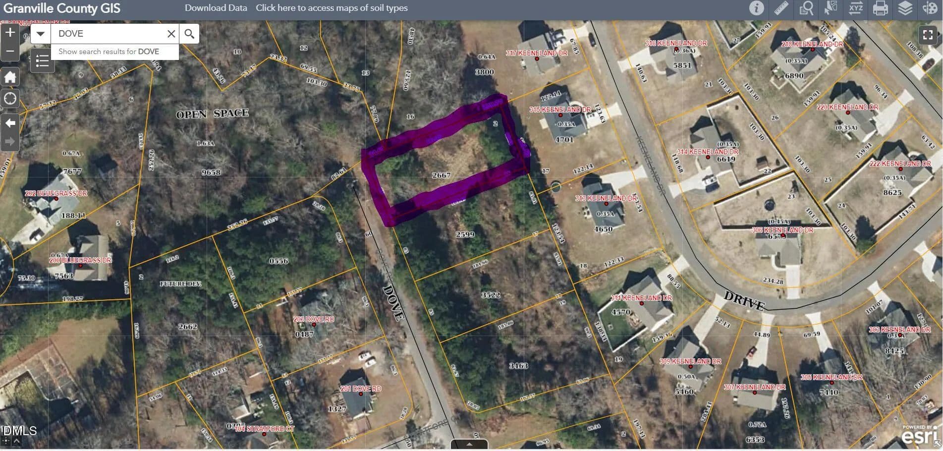 Property from Lot 16 Dove Road - KW - Oxford, North Carolina, 27565