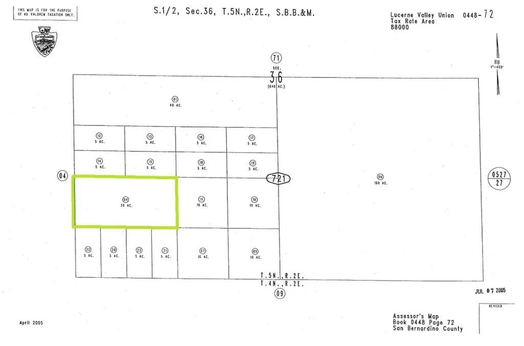 Vacant Land in Lucerne Valley - Lucerne Valley, California, 92356