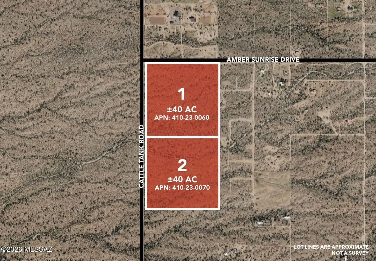 80 Acres of Land for Sale in Marana, AZ - Marana, Arizona, 85658