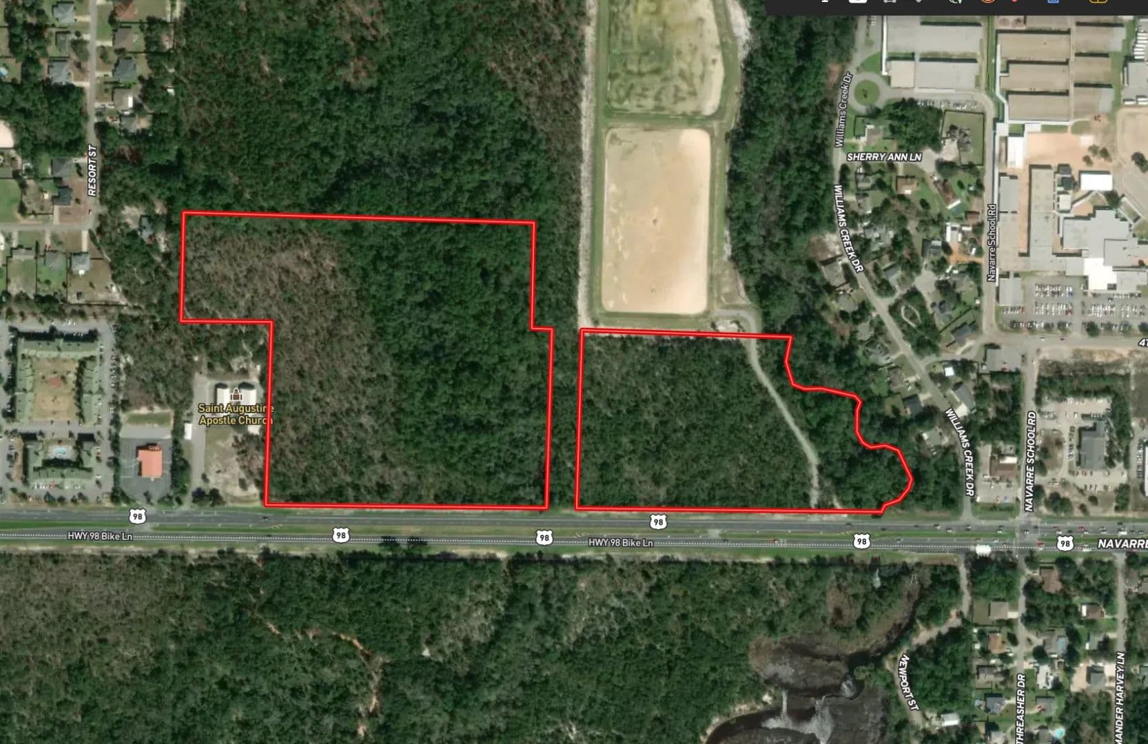 34.39 Acres with PBD Future Land Use – Development Opportunity in Santa Rosa County, FL - Navarre, Florida, 32566