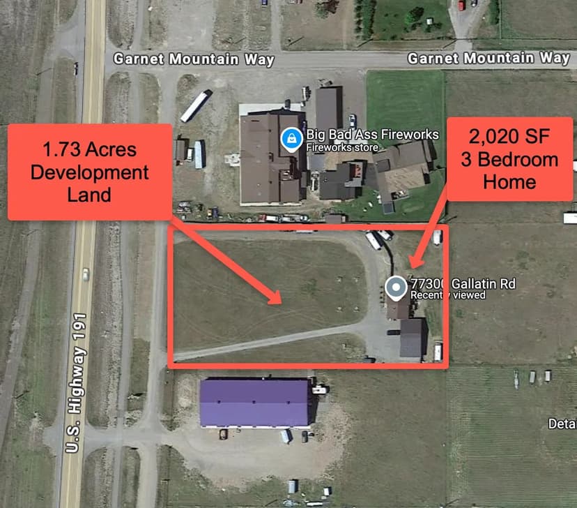 Redevelopment Land in Gallatin Gateway